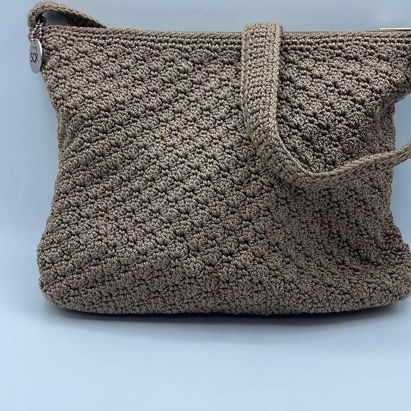 Sac Handbags - The Sac taupe shoulder bag. Top zipper